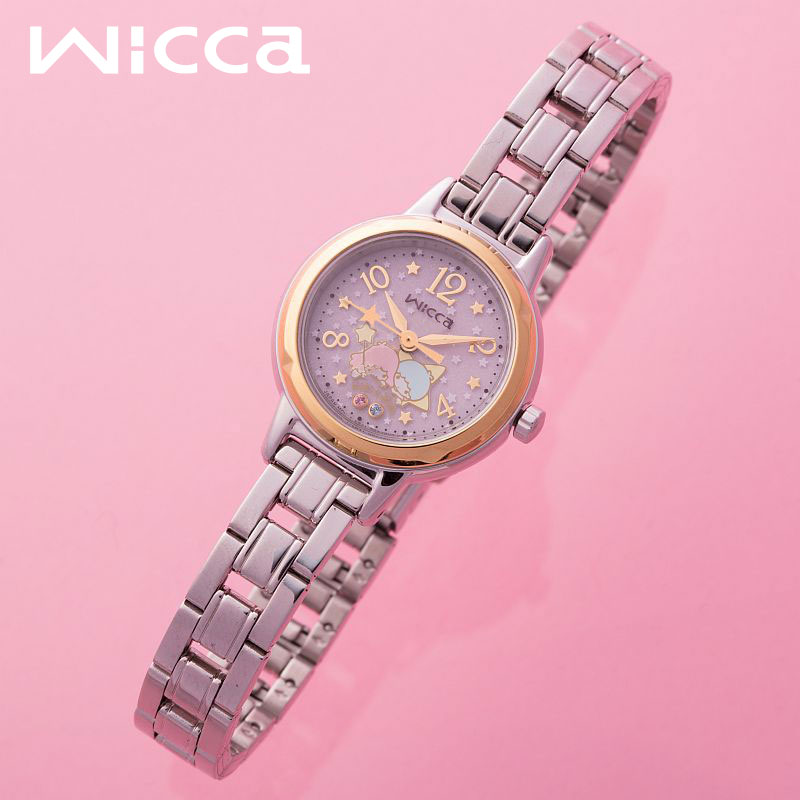 HKDOTBUY - 日本SANRIO Little Twins Star x Wicca 手錶
