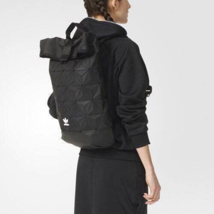 adidas 3d roll top backpack black