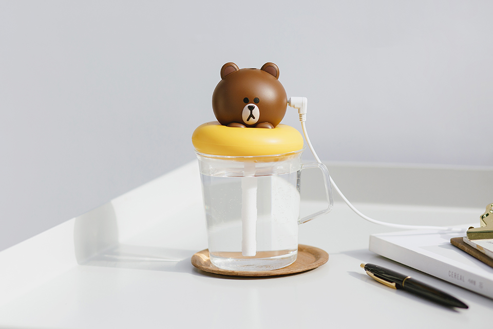 ラインフレンズ LINEFRIENDS 卓上加湿器 USB TYPE-C韓国限定 ラインフレンズ LINEFRIENDS 卓上加湿器 USB TYPE-C韓国限定